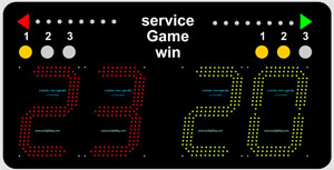 LED squosh scoreboard